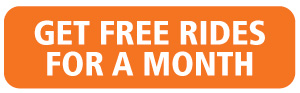Get Free Rides for a Month - Orange button to online form. 