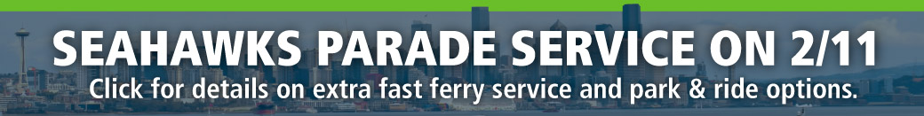 kitsap Transit Seahawks Parade Service on Feb. 11