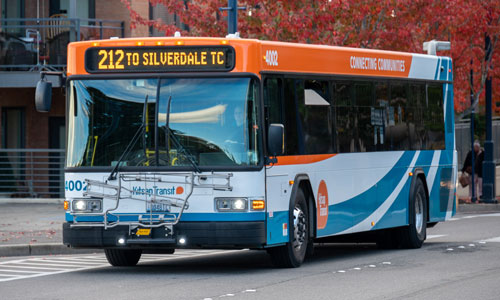 Route 212 traveling to Silverdale - Diesel Bus image