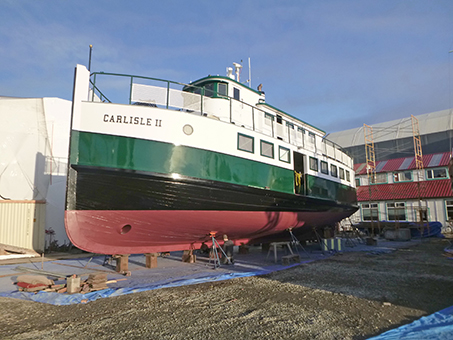 Carlisle II in dry dock