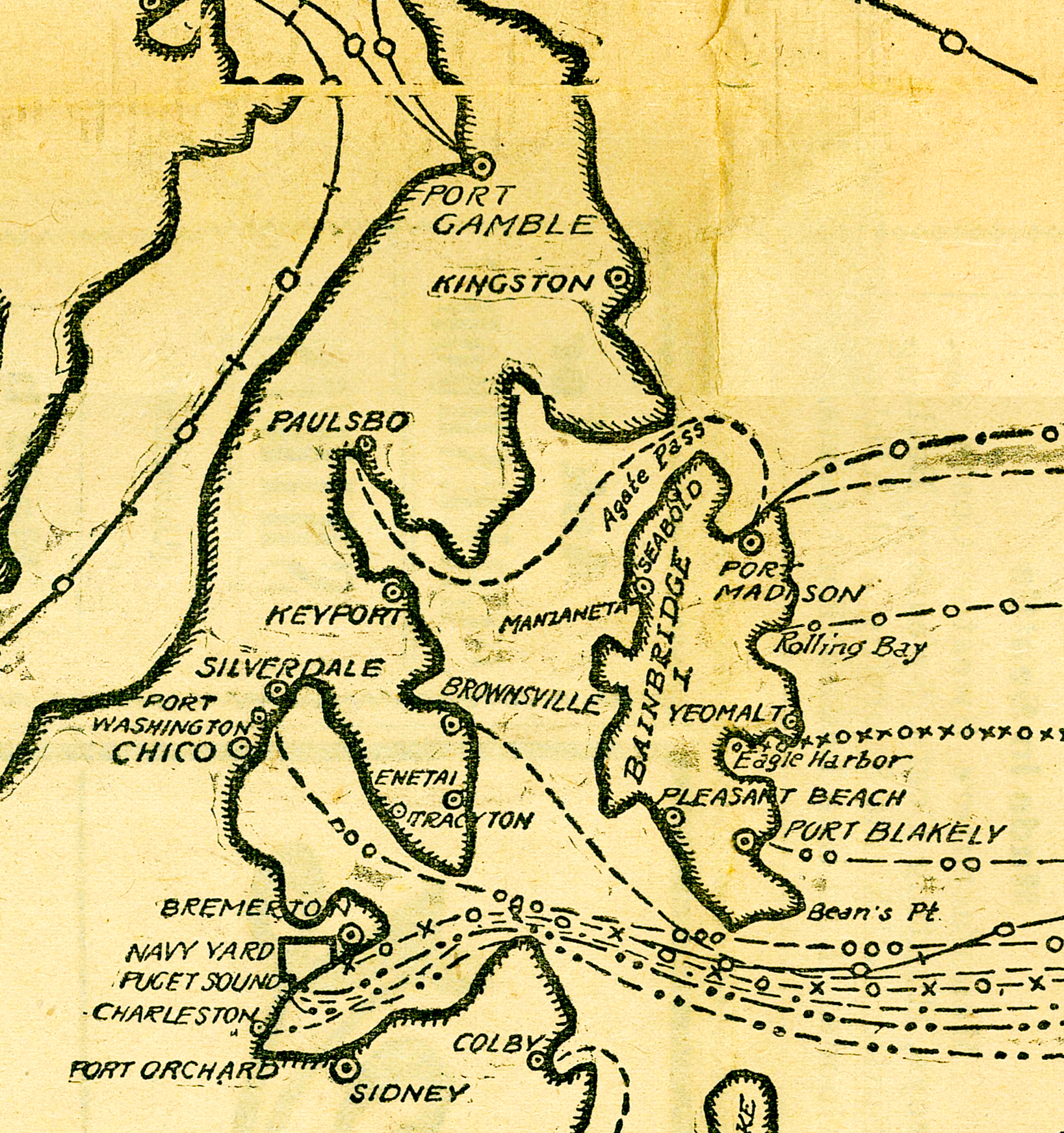 Mosquito Fleet Map