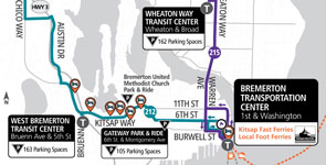 Central Kitsap Sunday Service Map