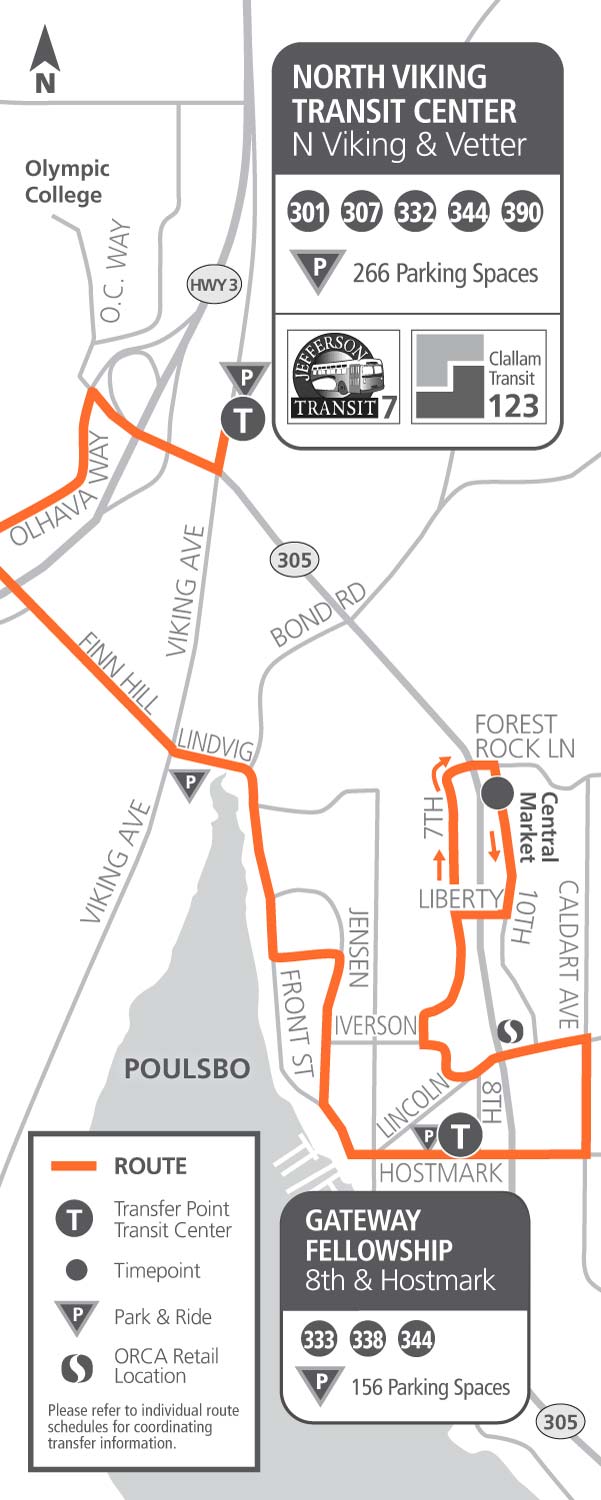 344 Poulsbo Central Kitsap Transit