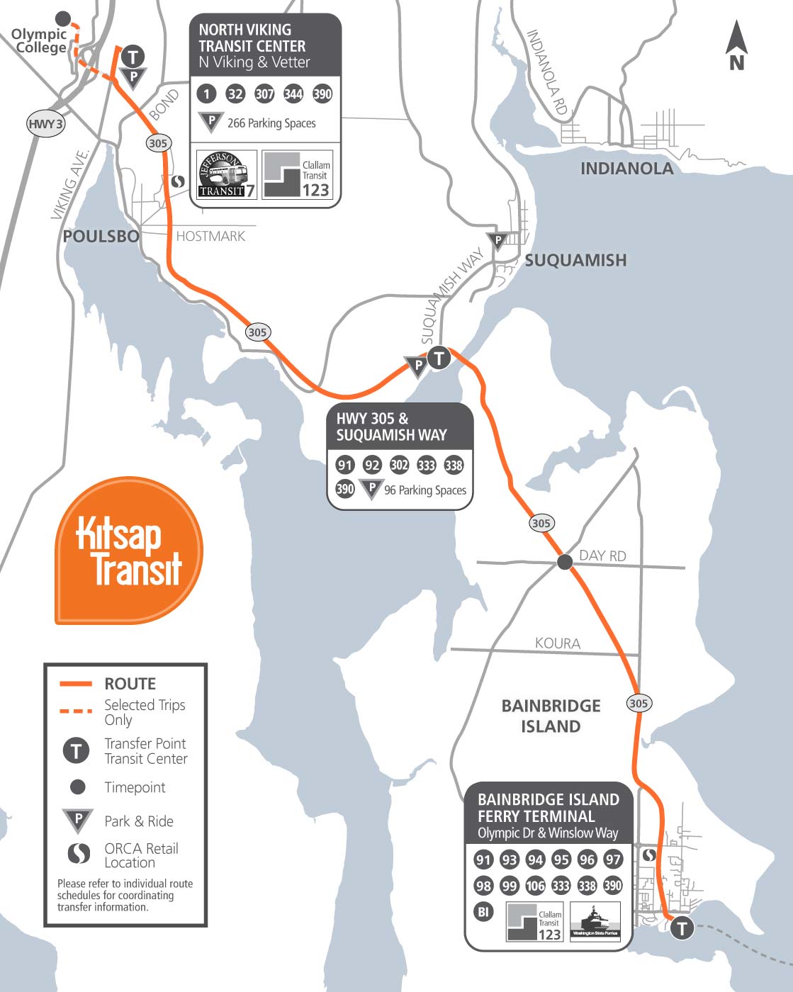 Route 390 map