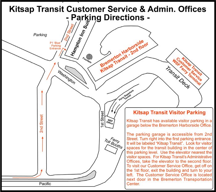 Parking Directions for Administrative Office