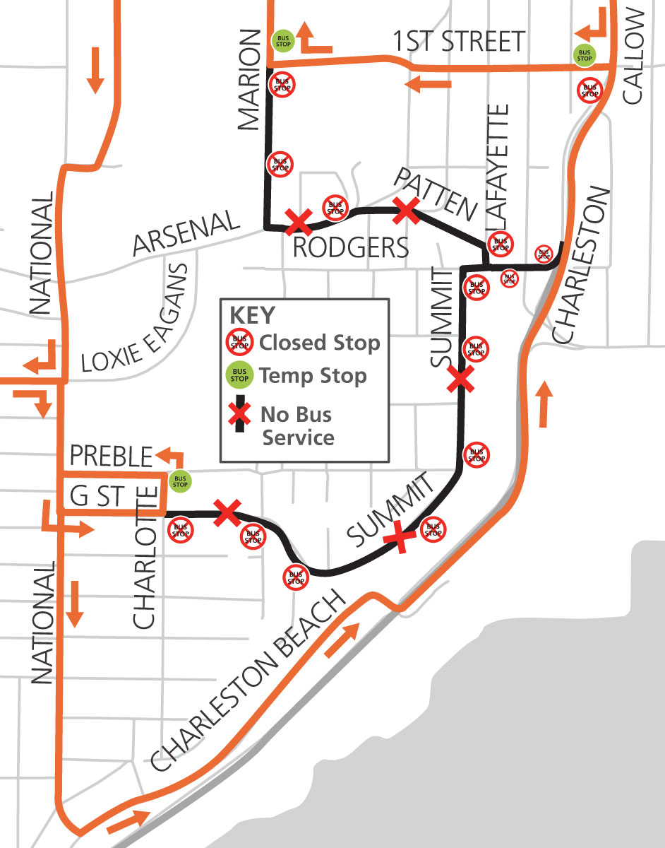Rider Alert Route 20Navy Yard City Detour Update June 69