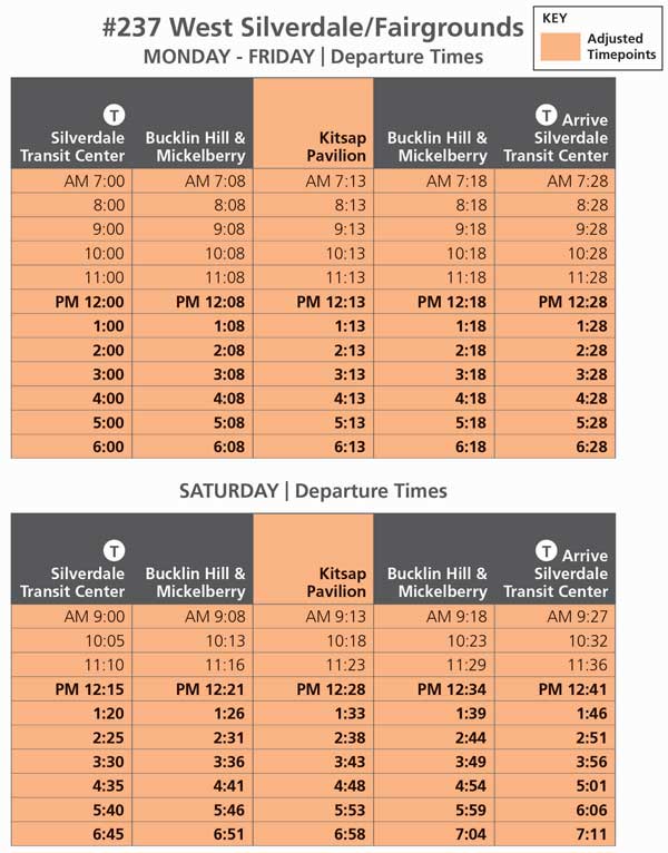 Route 237 Dec 2 Schedule Change
