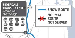 #301 - North Kitsap Fast Ferry Express - Snow Route