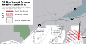 SK Ride Snow and Extreme Weather Map