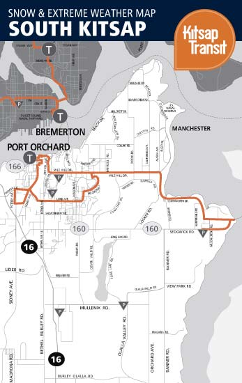 South Kitsap Extreme Weather Map