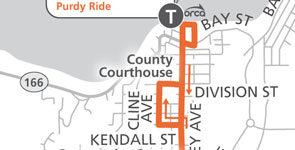 Route 105 - Sidney Map