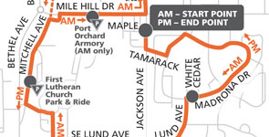 Route 119 Madrona map