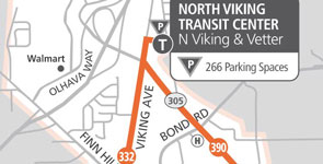 Poulsbo Sunday Service Map