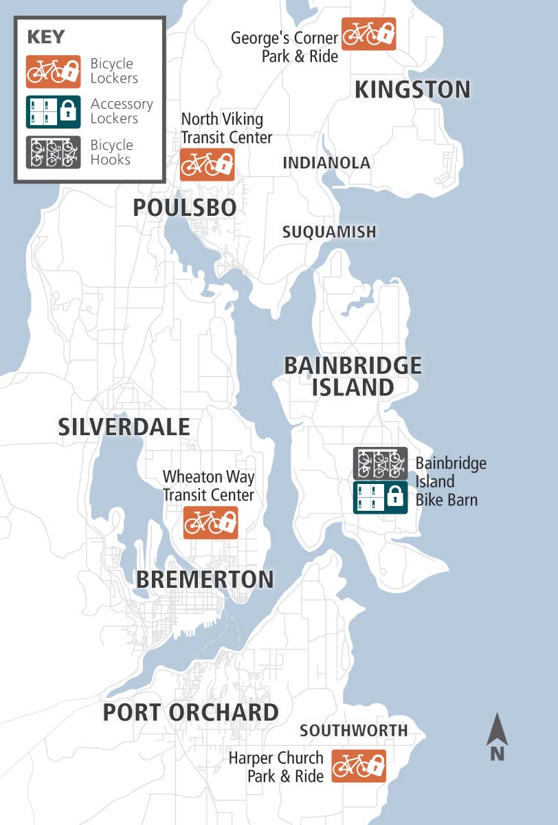 Bike Lockers Locations Kitsap Transit