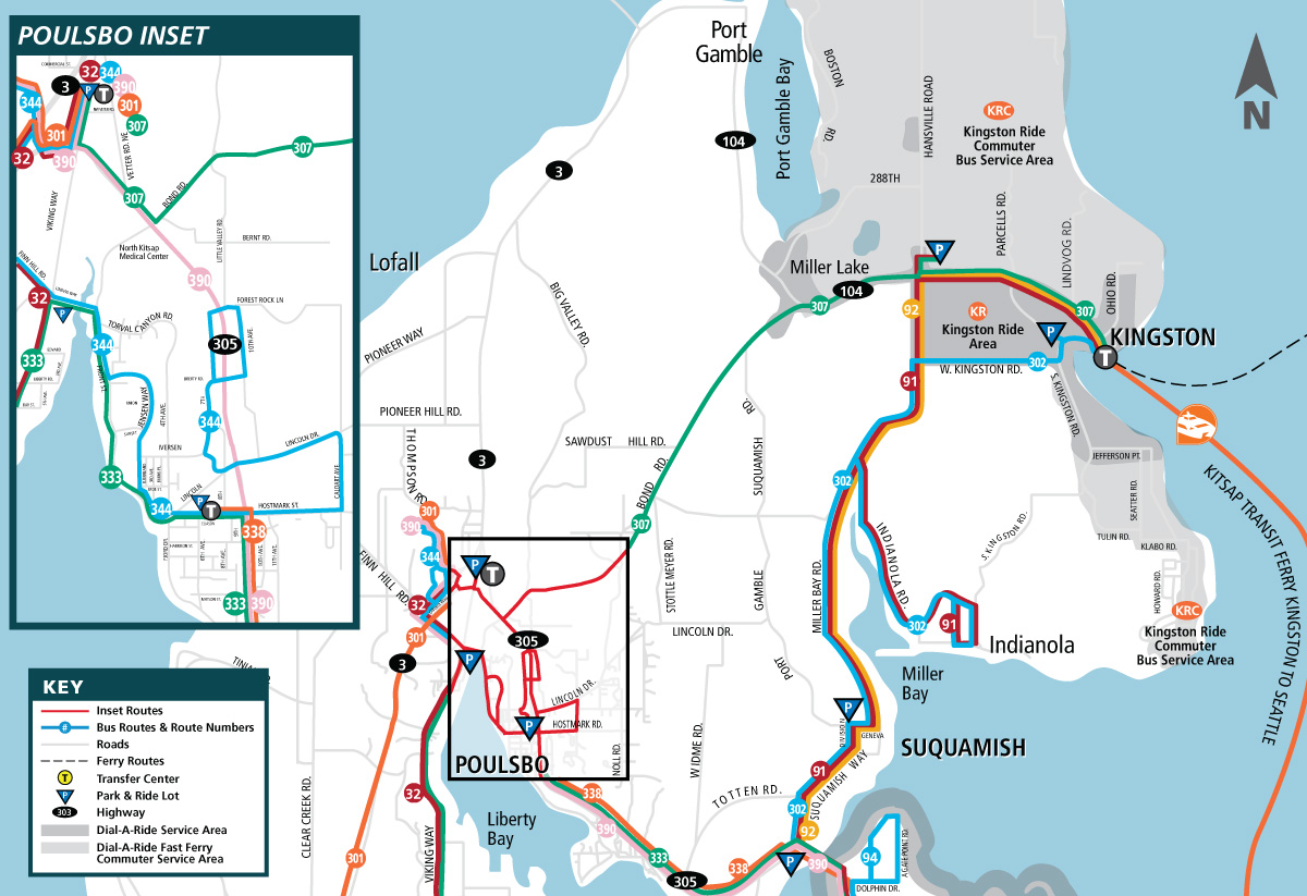 North Kitsap System Map Kitsap Transit