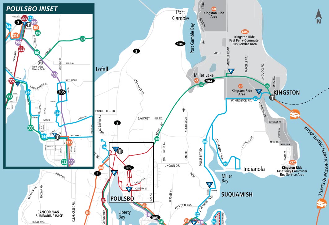 North Kitsap Route Map