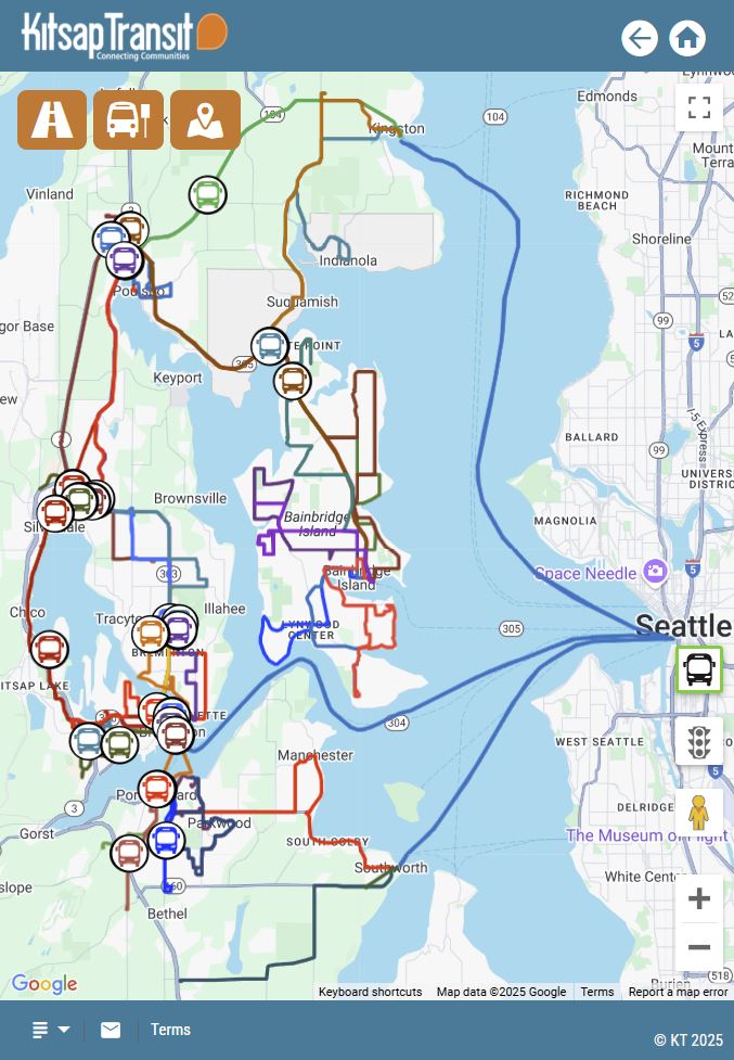 KT Tracker - Real Time Route Map