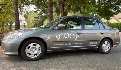 Image of a SCOOT Car - Image is a link to the SCOOT landing page